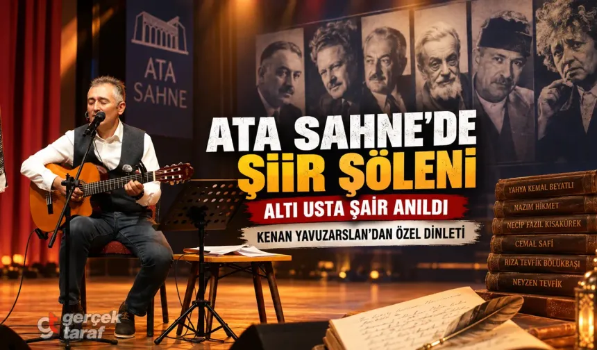 Atakum Ata Sahne'de şiir gecesi: 6 usta şair anıldı