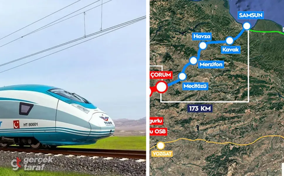 Çorum–Samsun Hızlı Tren Hattı 1. Etap İmzalandı!