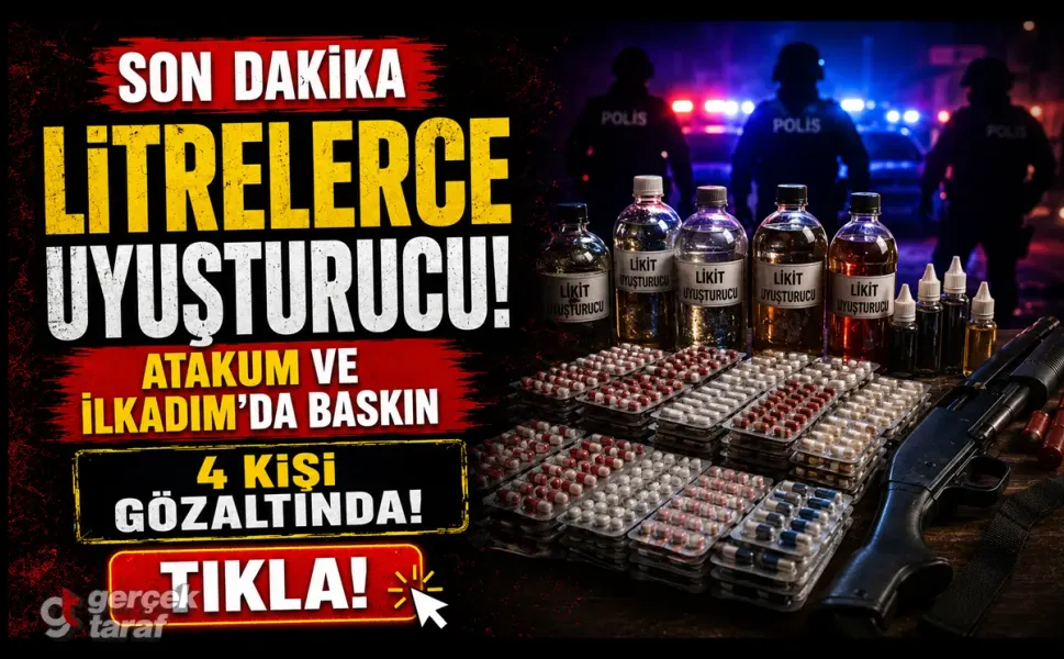Samsun'da operasyon, litrelerce likit uyuşturucu çıktı