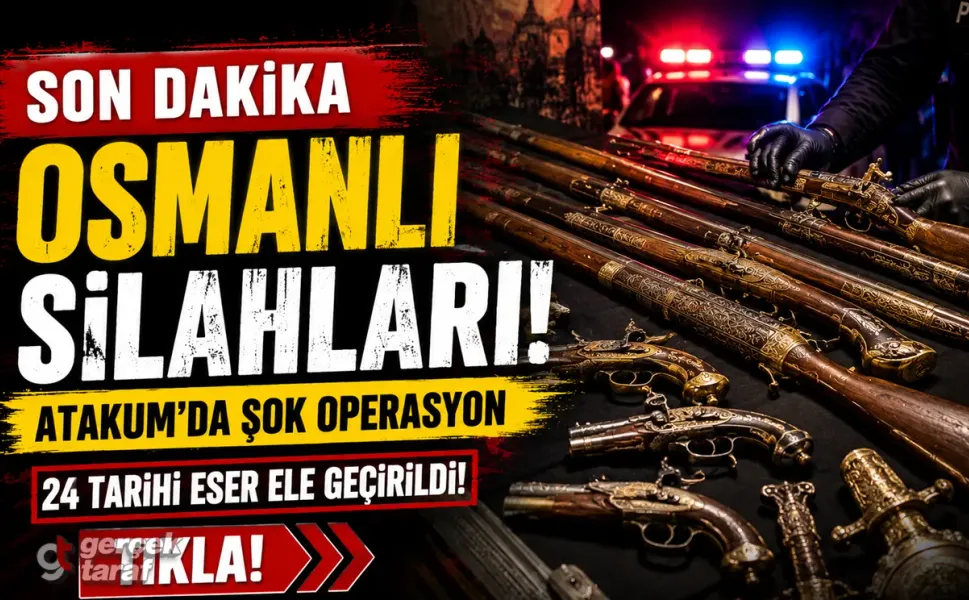 Samsun'da Osmanlı dönemine ait silahlar ele geçirildi