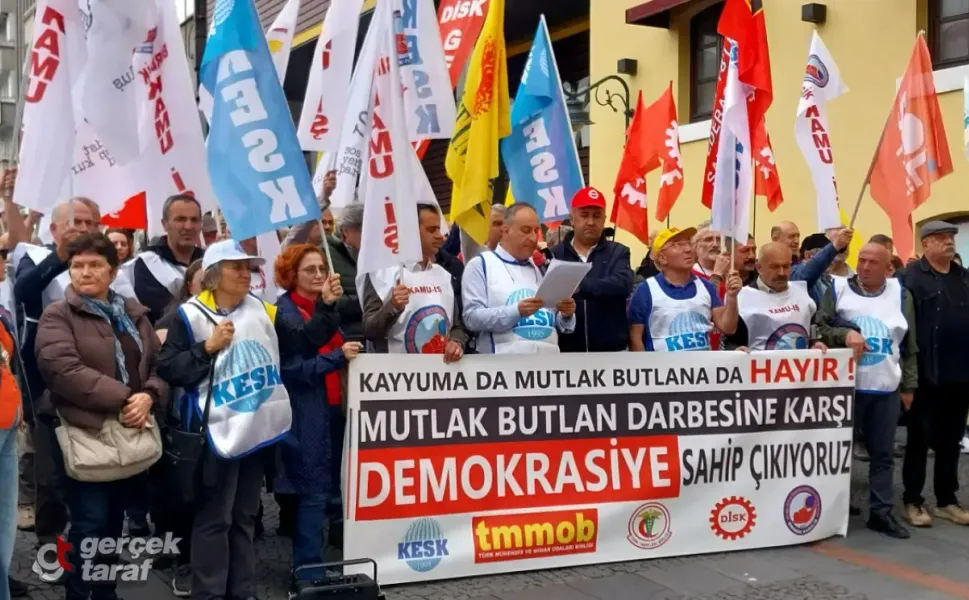 Samsun'da Emek Örgütlerinden CHP'ye Destek Açıklaması