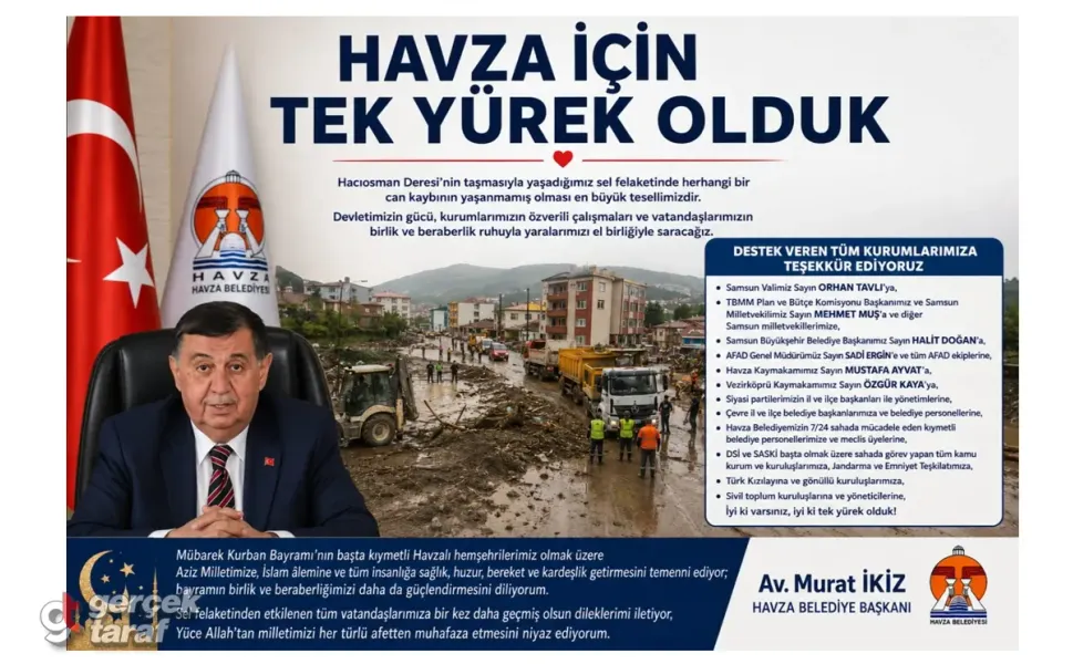 Havza Belediye Başkanı Murat İkiz: Havza İçin Tek Yürek Olduk