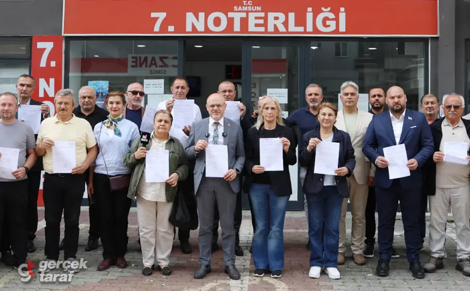 CHP Samsun'dan Olağanüstü Kurultay İçin Noter İmzası