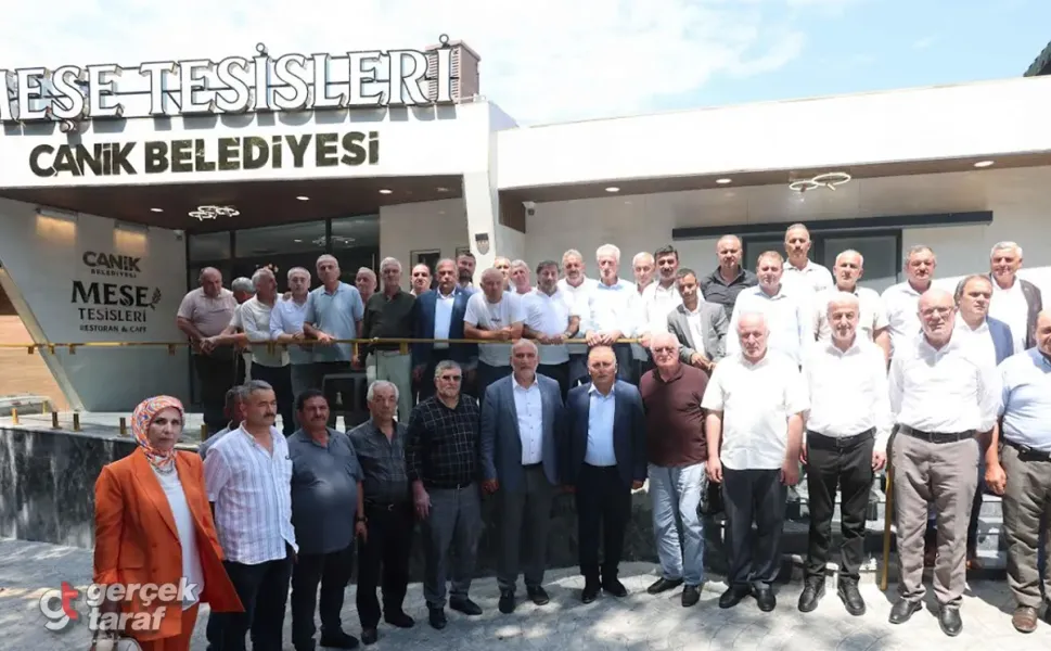 Canik'te Muhtarlarla Meşe Tesisleri'nde Toplantı