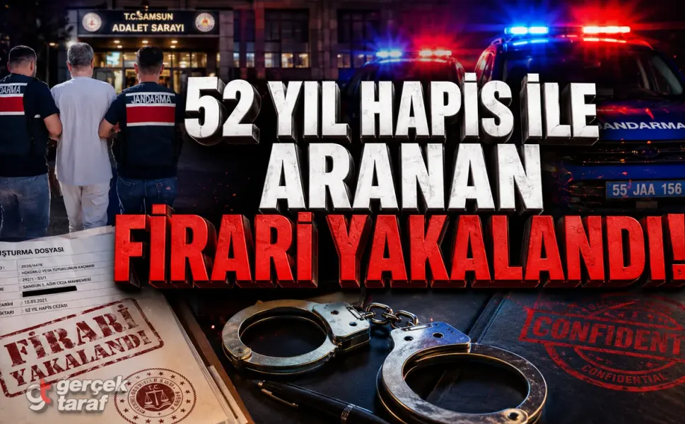 8 Aylık Takip Son Buldu! 52 Yıl Cezası Bulunan Firari Hükümlü Samsun'da Yakalandı!