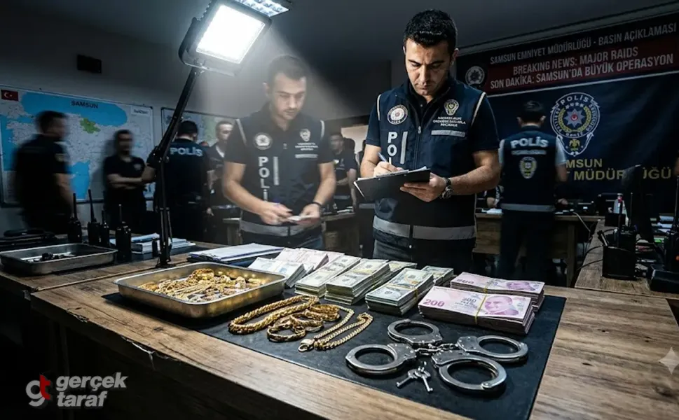Samsun Atakum'da Sahte Polise Operasyon, 1.5 Milyonluk Altın ve Parayla Yakalandı!