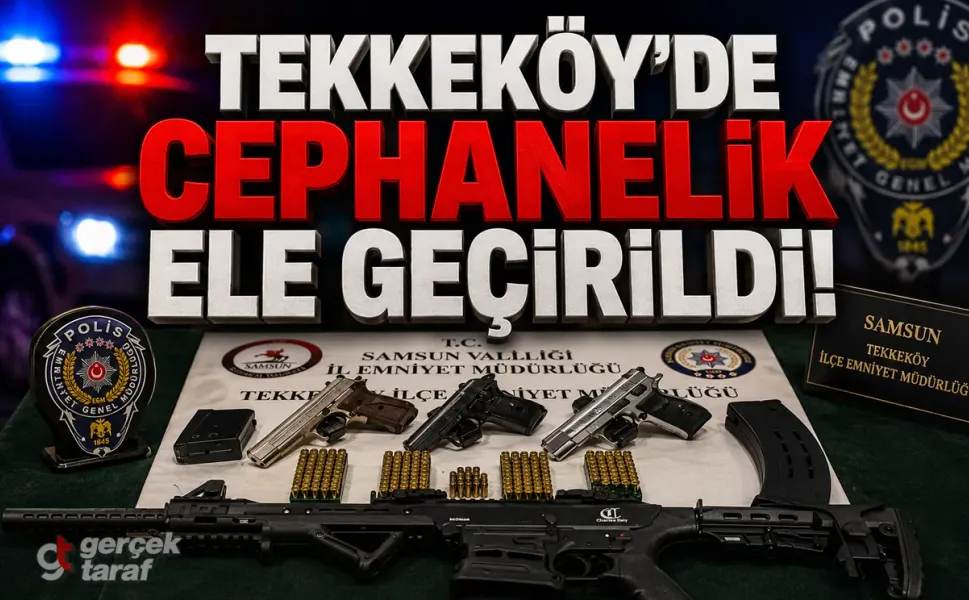 Samsun Tekkeköy’de Silah Operasyonu