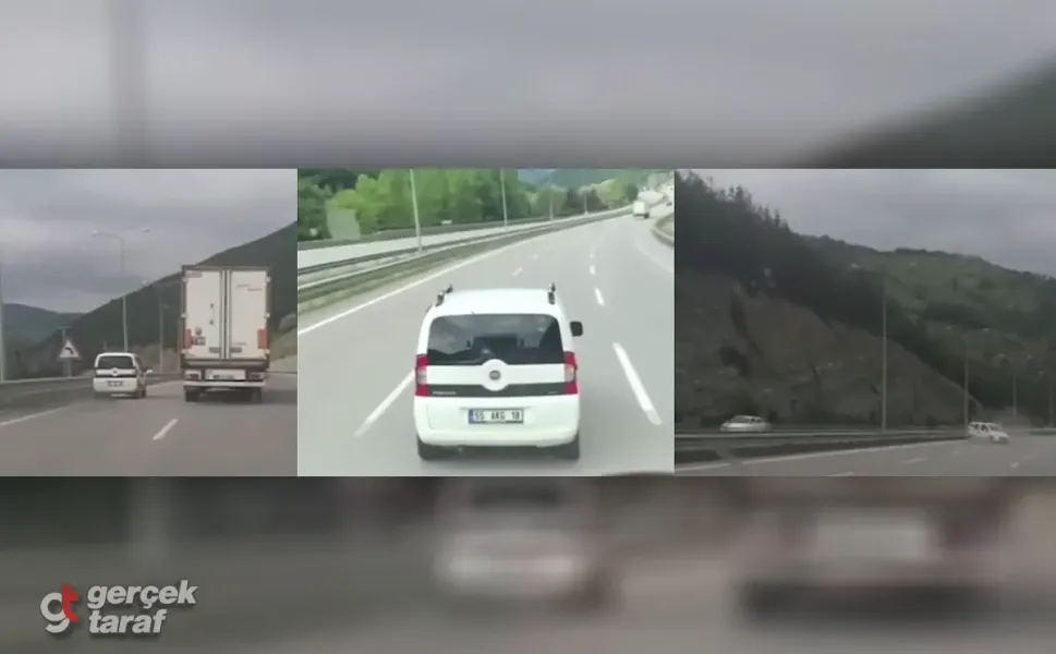 Samsun Kavak Yolunda Tehlikeli Kovalamaca Kazayla Bitti