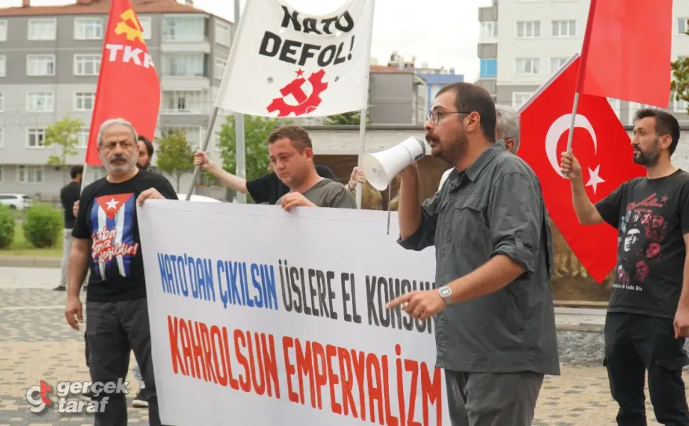 TKP Samsun'dan "NATO'ya Karşı Bağımsız Türkiye" Yürüyüşü