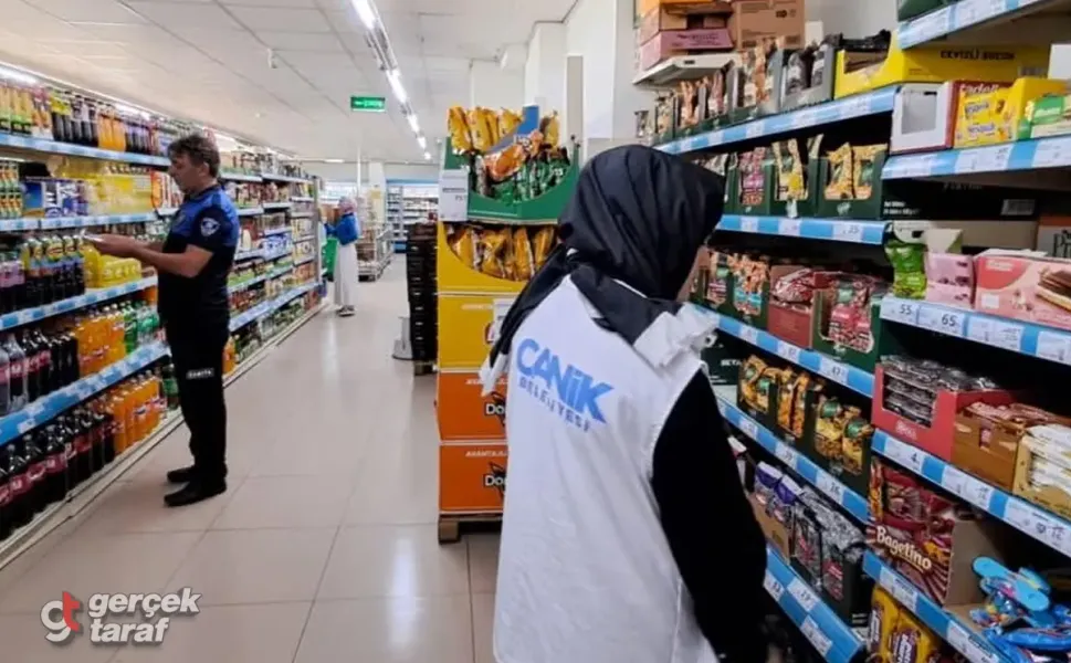 Samsun Canik’te Marketlere Zabıta Denetimi