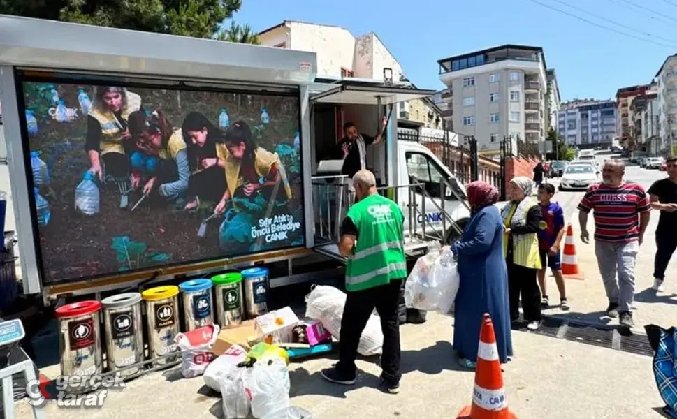 Samsun Canik'te Atıklar Nakit Paraya Dönüşüyor
