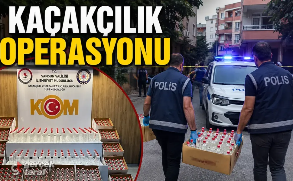 Samsun'da Kaçak Etil Alkol Operasyonu: 1 Ton 160 Litre Ele Geçirildi