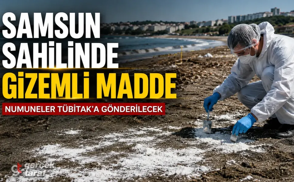 Samsun Sahilinde Şüpheli Madde Alarmı