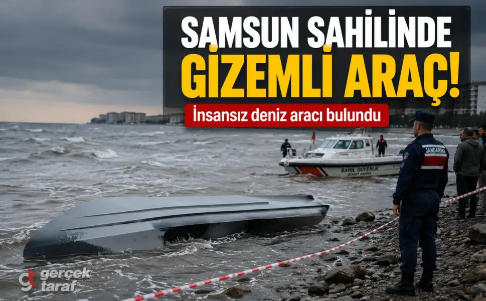 Samsun’da sahile vuran insansız deniz aracı bulundu