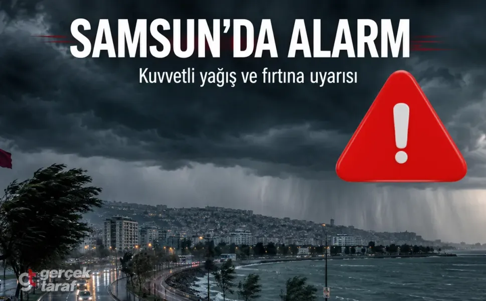 Samsun İçin Alarm Verildi, Kuvvetli Yağış Geliyor