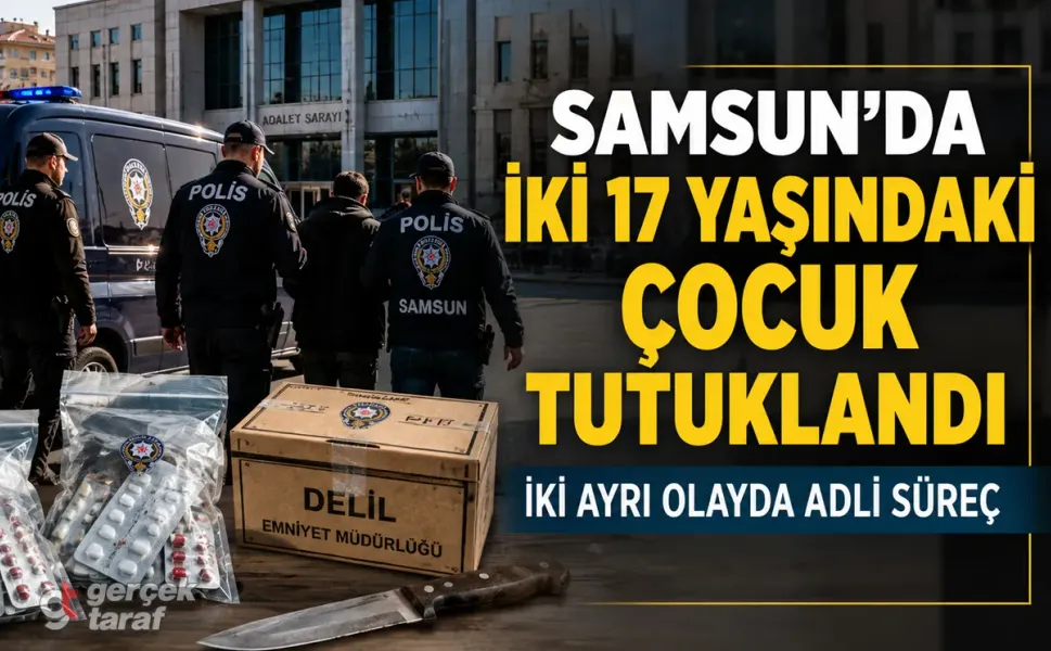 Samsun'da 17 Yaşındaki 2 Çocuk Tutuklandı
