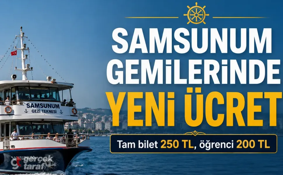 Samsunum Gemileri İçin Yeni Ücret