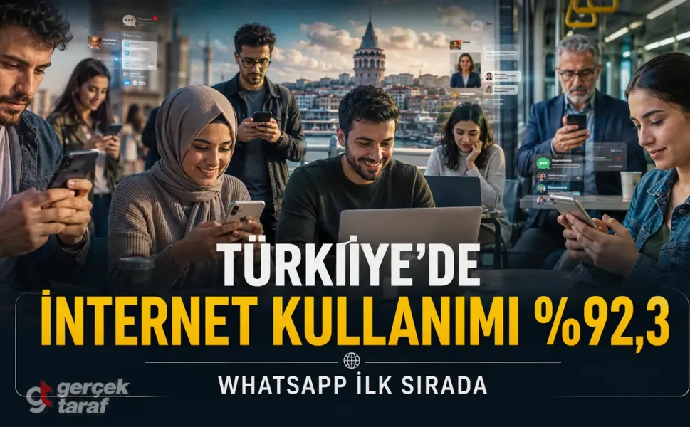Türkiye’de internet kullananların oranı yüzde 92,3 oldu