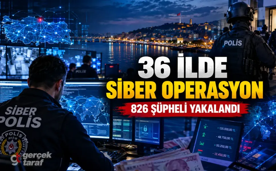 Samsun’un da olduğu 36 ilde siber operasyon, 826 şüpheli
