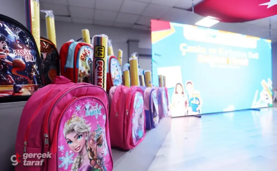 Samsun Canik'te tüm birinci sınıflara çanta ve kırtasiye seti