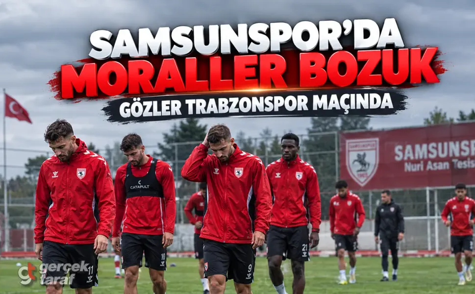 Samsunspor’da moraller bozuk, gözler Trabzonspor maçında