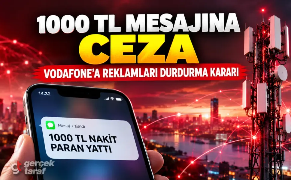 Vodafone’un “1000 TL paran yattı” mesajına ceza