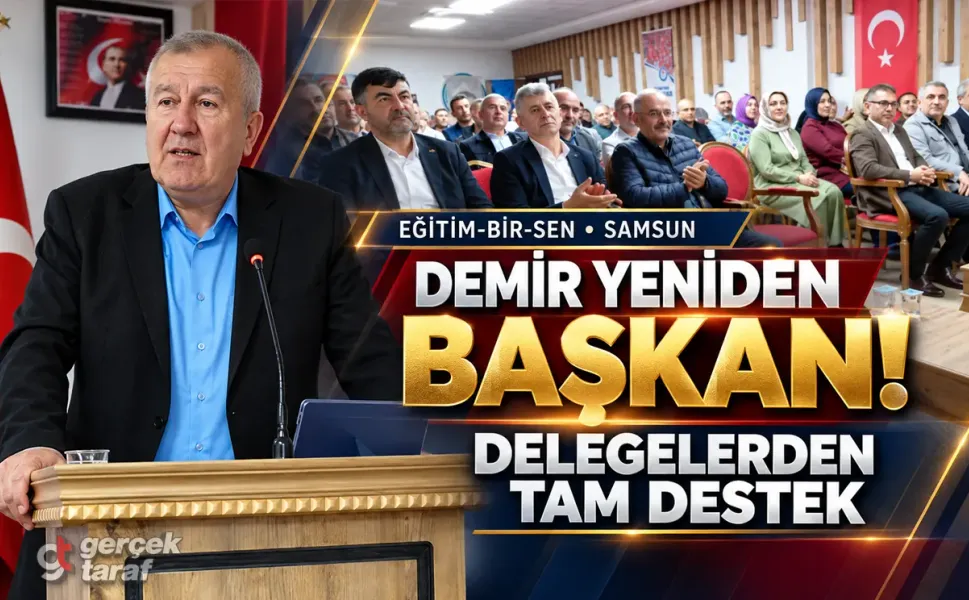 Eğitim-Bir-Sen Samsun 2 No'lu Şubede Tevfik Yılmaz Demir yeniden başkan seçildi