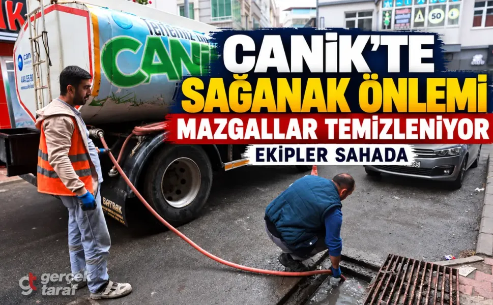 Samsun Canik’te sağanak yağışlara karşı mazgal temizliği yapıldı