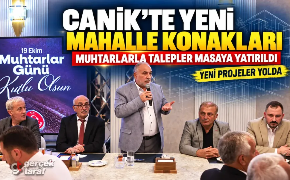 Samsun Canik’te muhtarlarla istişare toplantısı