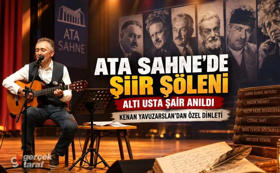 Atakum Ata Sahne'de şiir gecesi: 6 usta şair anıldı