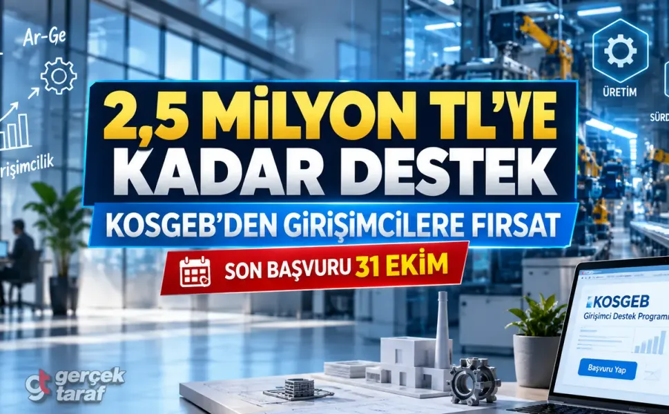 KOSGEB Girişimci Desteği 2,5 milyon TL’ye çıktı