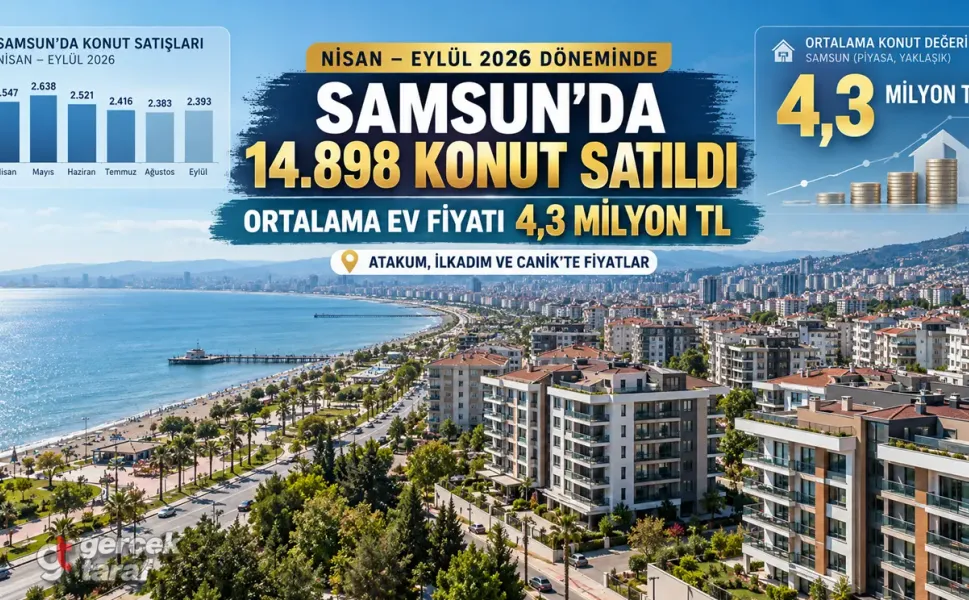 Samsun'da 6 ayda 14 bin 898 konut satıldı! Ev fiyatları ne kadar?