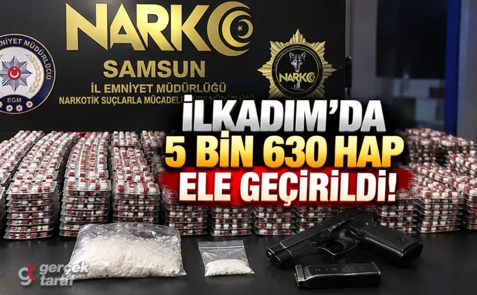 Samsun'da 5 Bin 630 Uyuşturucu Hap Ele Geçirildi! 3 Kişi Yakalandı