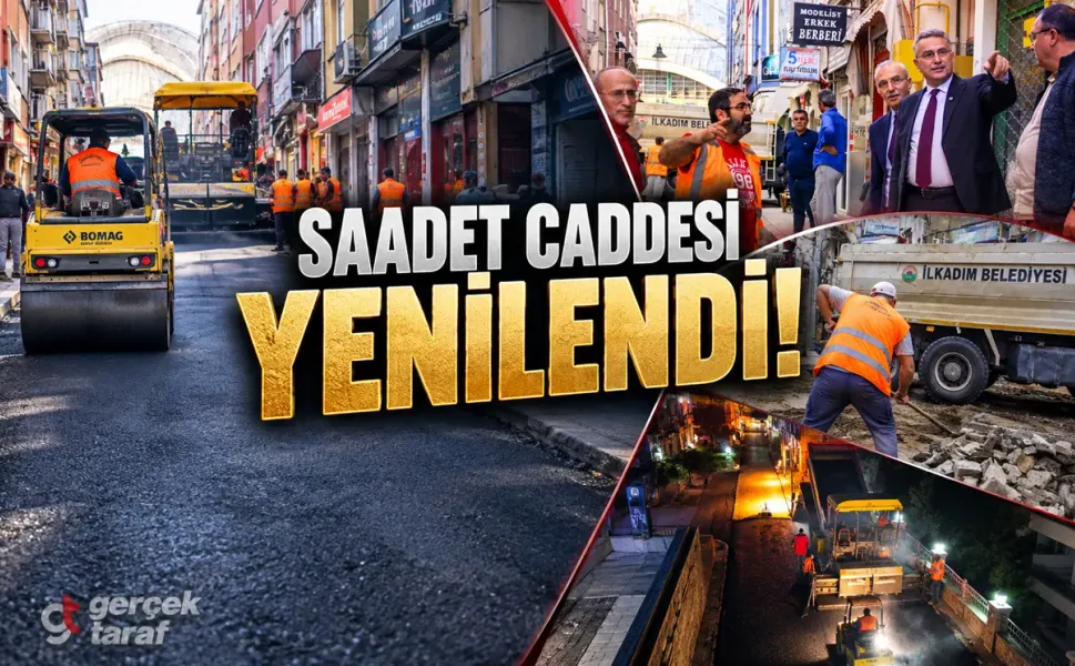 Samsun İlkadım'da Saadet Caddesi yenilendi!
