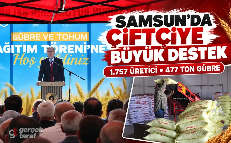 Samsun’da 1.757 üreticiye tohum ve gübre desteği