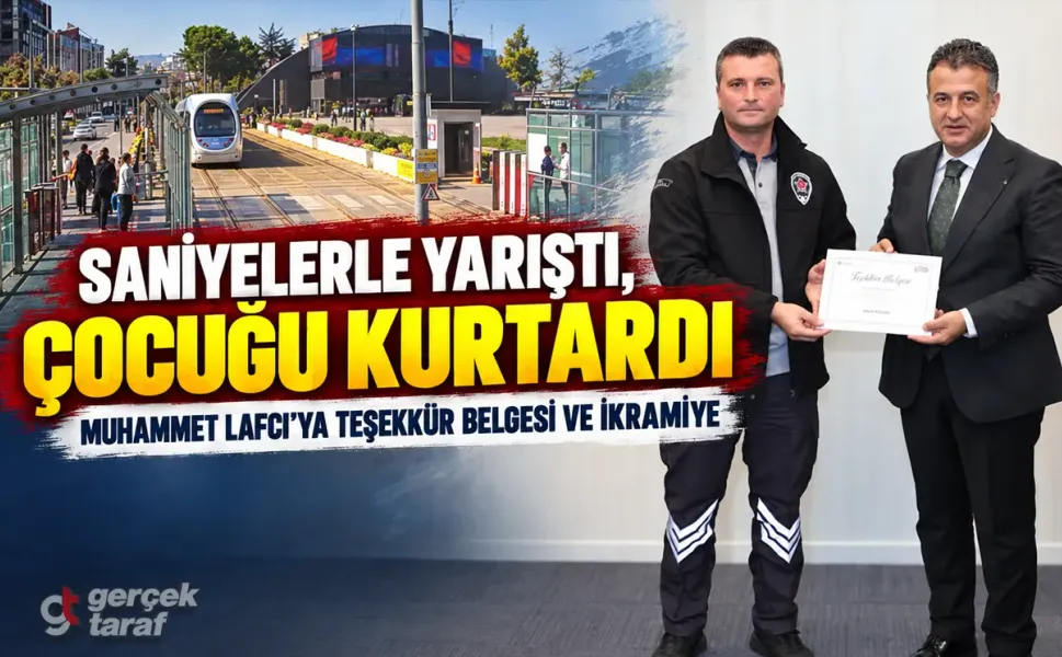 Samsun’da güvenlik görevlisi çocuğun hayatını kurtardı: Muhammet Lafcı ödüllendirildi