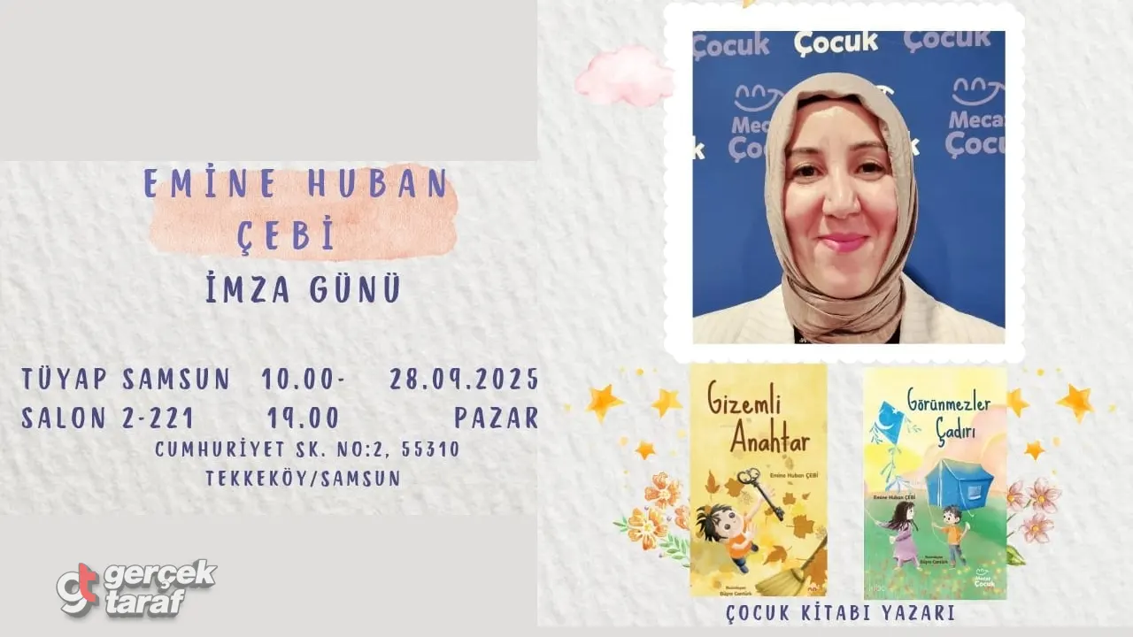Çocuk Kitabı Yazarı Emine Huban Çebi TÜYAP Samsun Kitap Fuarı’nda Okurlarıyla Buluşuyor