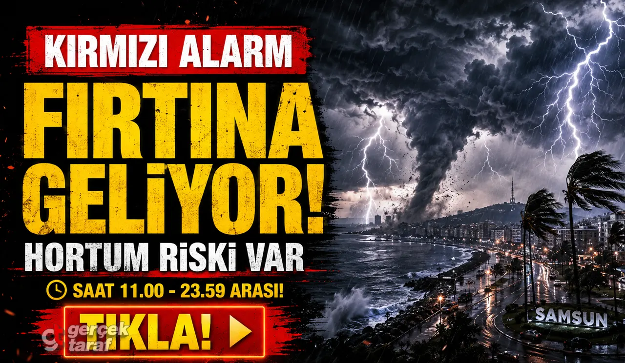 Samsun için uyarı, sağanak geliyor: Sel ve yıldırım tehlikesi