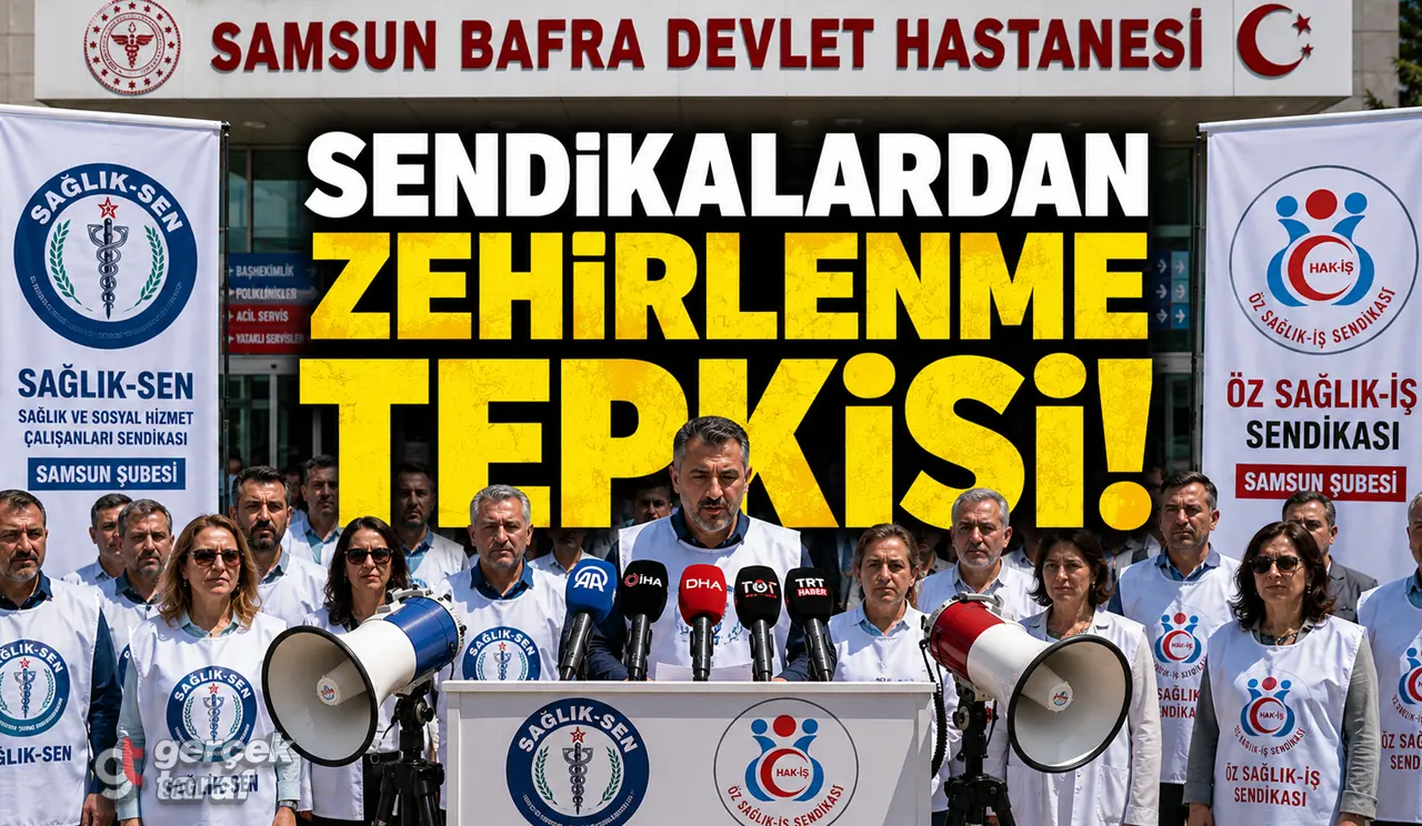 Bafra'daki Yemek Zehirlenmesi Skandalına Sendikalardan Sert Tepki