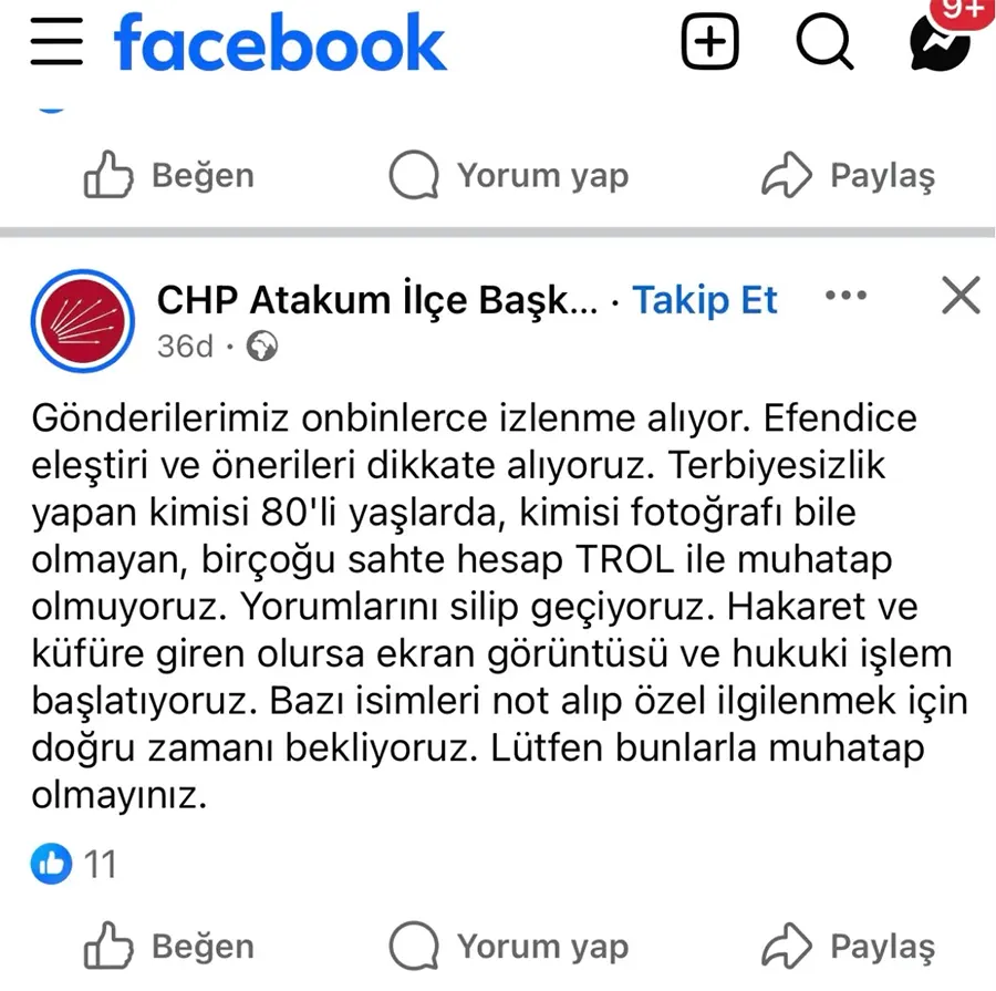 Chp Atakum Facebook