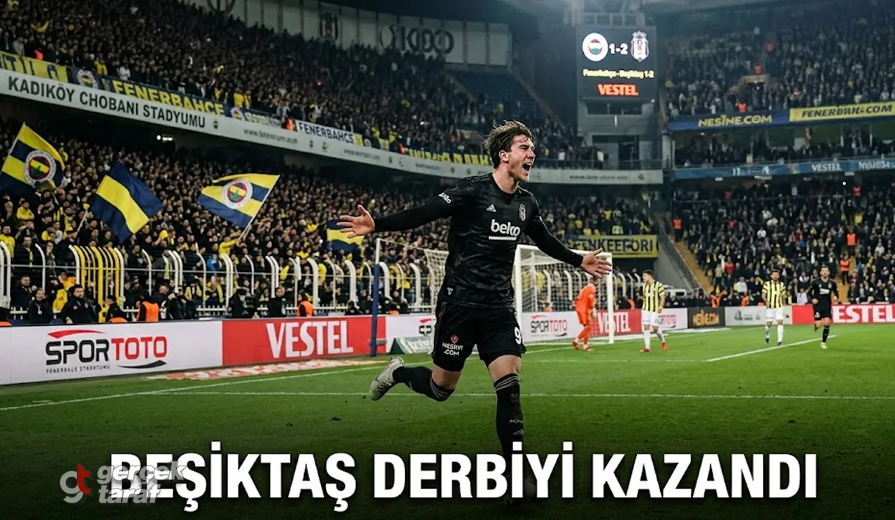 Beşiktaş, Kadıköy'de Fenerbahçe'yi 2-1 Devirdi: Derbiye Vlahovic Damga Vurdu