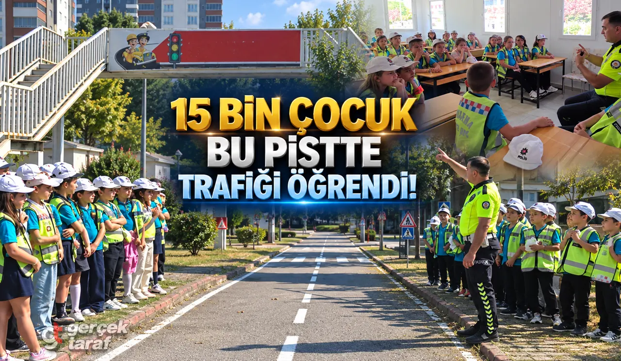 Samsun İlkadım Trafik Eğitim Pisti'nde Çocuklara Eğitim
